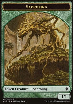 Saproling Token (G 1/1) / Saproling Token (G 1/1)⁣ - Commander 2016⁣ (Token)⁣ [T 16/17]