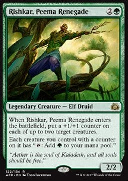 Rishkar, Peema Renegade⁣ - Aether Revolt⁣ (Rare)⁣ [122]
