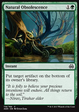 Natural Obsolescence⁣ - Aether Revolt⁣ (Common)⁣ [118]