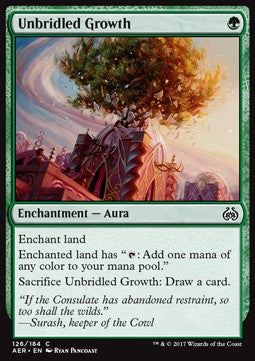 Unbridled Growth⁣ - Aether Revolt⁣ (Common)⁣ [126]