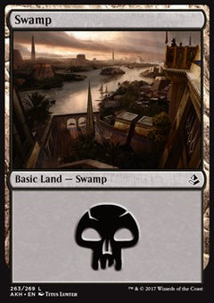 Swamp (V.4)⁣ - Amonkhet⁣ (Land)⁣ [263]