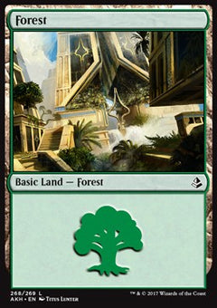 Forest (V.3)⁣ - Amonkhet⁣ (Land)⁣ [268]