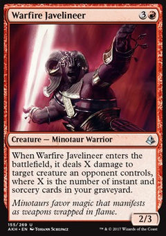 Warfire Javelineer⁣ - Amonkhet⁣ (Uncommon)⁣ [155]
