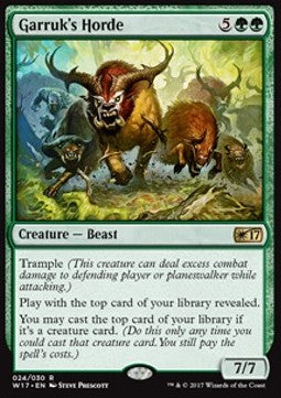 Garruk's Horde⁣ - Welcome Deck 2017⁣ (Rare)⁣ [24]
