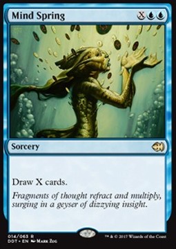 Mind Spring⁣ - Duel Decks: Merfolk vs. Goblins⁣ (Rare)⁣ [14]