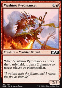 Viashino Pyromancer⁣ - Core 2019⁣ (Common)⁣ [166]