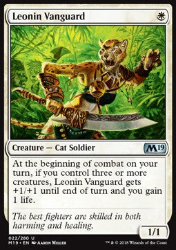 Leonin Vanguard⁣ - Core 2019⁣ (Uncommon)⁣ [22]