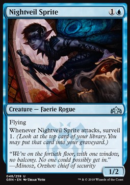 Nightveil Sprite⁣ - Guilds of Ravnica⁣ (Uncommon)⁣ [48]