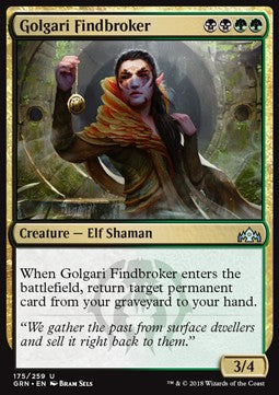 Golgari Findbroker⁣ - Guilds of Ravnica⁣ (Uncommon)⁣ [175]