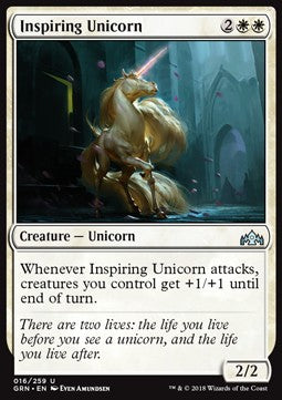 Inspiring Unicorn⁣ - Guilds of Ravnica⁣ (Uncommon)⁣ [16]