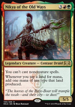 Nikya of the Old Ways⁣ - Ravnica Allegiance⁣ (Rare)⁣ [193]