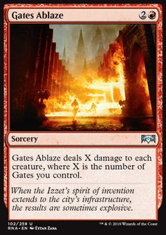 Gates Ablaze⁣ - Ravnica Allegiance⁣ (Uncommon)⁣ [102]