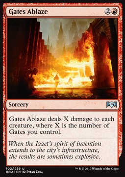 Gates Ablaze⁣ - Ravnica Allegiance⁣ (Uncommon)⁣ [102]