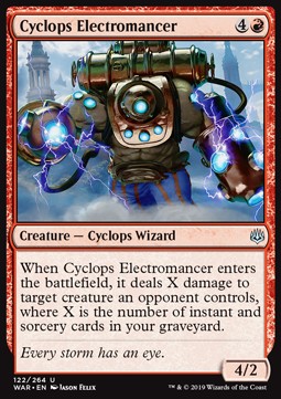 Cyclops Electromancer⁣ - War of the Spark⁣ (Uncommon)⁣ [122]