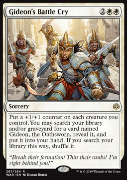 Gideon's Battle Cry⁣ - War of the Spark: Extras⁣ (Rare)⁣ [267]