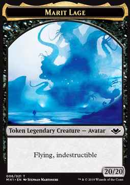 Marit Lage Token (B 20/20) // Goblin Token (R 1/1)⁣ - Modern Horizons⁣ (Token)⁣ [T 06/10]