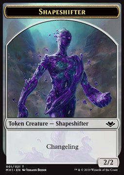 Shapeshifter Token (C 2/2) // Construct Token (A 0/0)⁣ - Modern Horizons⁣ (Token)⁣ [T 01/17]