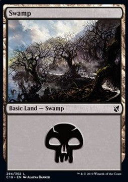 Swamp (V.1)⁣ - Commander 2019⁣ (Land)⁣ [294]