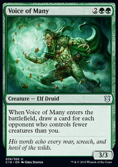 Voice of Many⁣ - Commander 2019⁣ (Uncommon)⁣ [36]