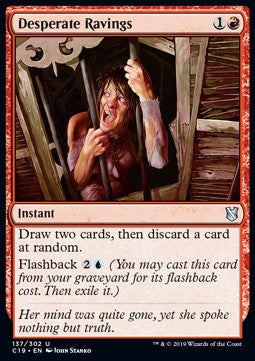 Desperate Ravings⁣ - Commander 2019⁣ (Uncommon)⁣ [137]