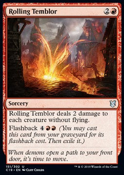 Rolling Temblor⁣ - Commander 2019⁣ (Uncommon)⁣ [151]