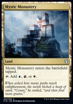 Mystic Monastery⁣ - Commander 2019⁣ (Uncommon)⁣ [262]
