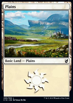 Plains (V.2)⁣ - Commander 2019⁣ (Land)⁣ [289]