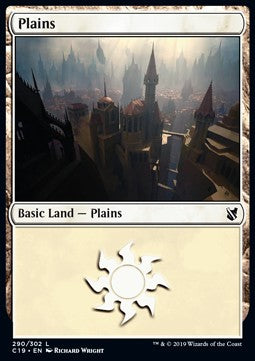 Plains (V.3)⁣ - Commander 2019⁣ (Land)⁣ [290]