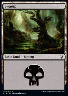 Swamp (V.3)⁣ - Commander 2019⁣ (Land)⁣ [296]