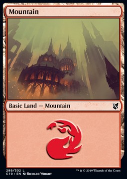 Mountain (V.3)⁣ - Commander 2019⁣ (Land)⁣ [299]