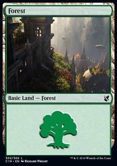 Forest (V.3)⁣ - Commander 2019⁣ (Land)⁣ [302]
