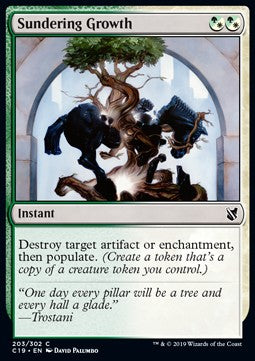 Sundering Growth⁣ - Commander 2019⁣ (Common)⁣ [203]