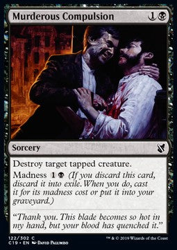 Murderous Compulsion⁣ - Commander 2019⁣ (Common)⁣ [122]