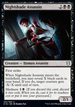 Nightshade Assassin⁣ - Commander 2019⁣ (Uncommon)⁣ [123]