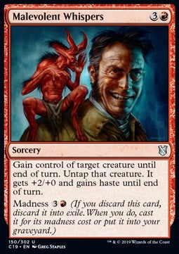 Malevolent Whispers⁣ - Commander 2019⁣ (Uncommon)⁣ [150]