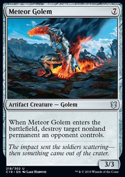 Meteor Golem⁣ - Commander 2019⁣ (Uncommon)⁣ [218]