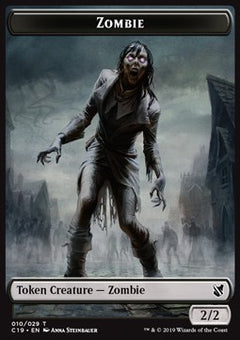 Zombie Token (B 2/2) // Ob Nixilis Reignited Emblem⁣ - Commander 2019⁣ (Token)⁣ [T 10/29]