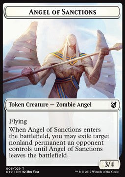 Angel of Sanctions Token // Horror Token (A */*)⁣ - Commander 2019⁣ (Token)⁣ [T 6/23]