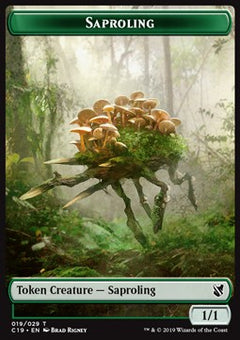 Saproling Token (G 1/1) // Manifest Token⁣ - Commander 2019⁣ (Token)⁣ [T 19/28]