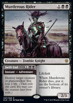 Murderous Rider // Swift End⁣ - Throne of Eldraine⁣ (Rare)⁣ [97]
