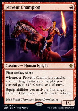 Fervent Champion⁣ - Throne of Eldraine⁣ (Rare)⁣ [124]