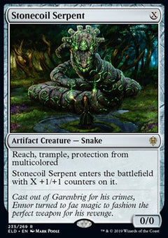 Stonecoil Serpent⁣ - Throne of Eldraine⁣ (Rare)⁣ [235]