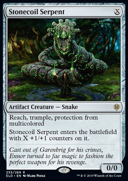 Stonecoil Serpent⁣ - Throne of Eldraine⁣ (Rare)⁣ [235]