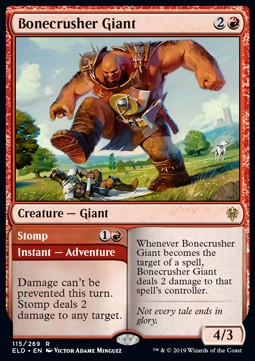 Bonecrusher Giant // Stomp⁣ - Throne of Eldraine⁣ (Rare)⁣ [115]
