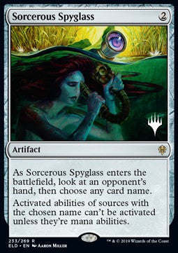 Sorcerous Spyglass (V.2)⁣ - Throne of Eldraine: Promos⁣ (Rare)⁣ [233]