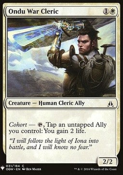 Ondu War Cleric⁣ - Mystery Booster⁣ (Common)⁣ [31]