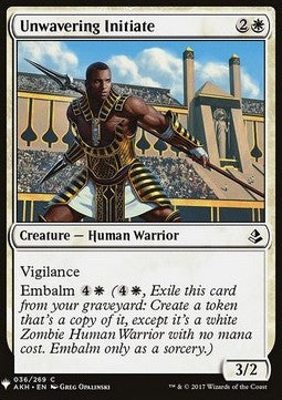 Unwavering Initiate⁣ - Mystery Booster⁣ (Common)⁣ [36]