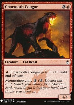 Chartooth Cougar⁣ - Mystery Booster⁣ (Common)⁣ [125]