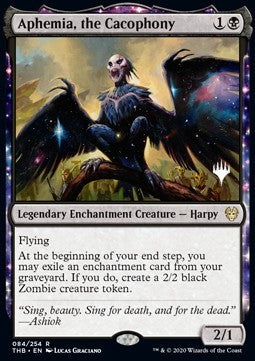 Aphemia, the Cacophony (V.1)⁣ - Theros Beyond Death: Promos⁣ (Rare)⁣ [84]
