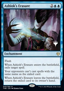 Ashiok's Erasure (V.1)⁣ - Theros Beyond Death: Promos⁣ (Rare)⁣ [43]